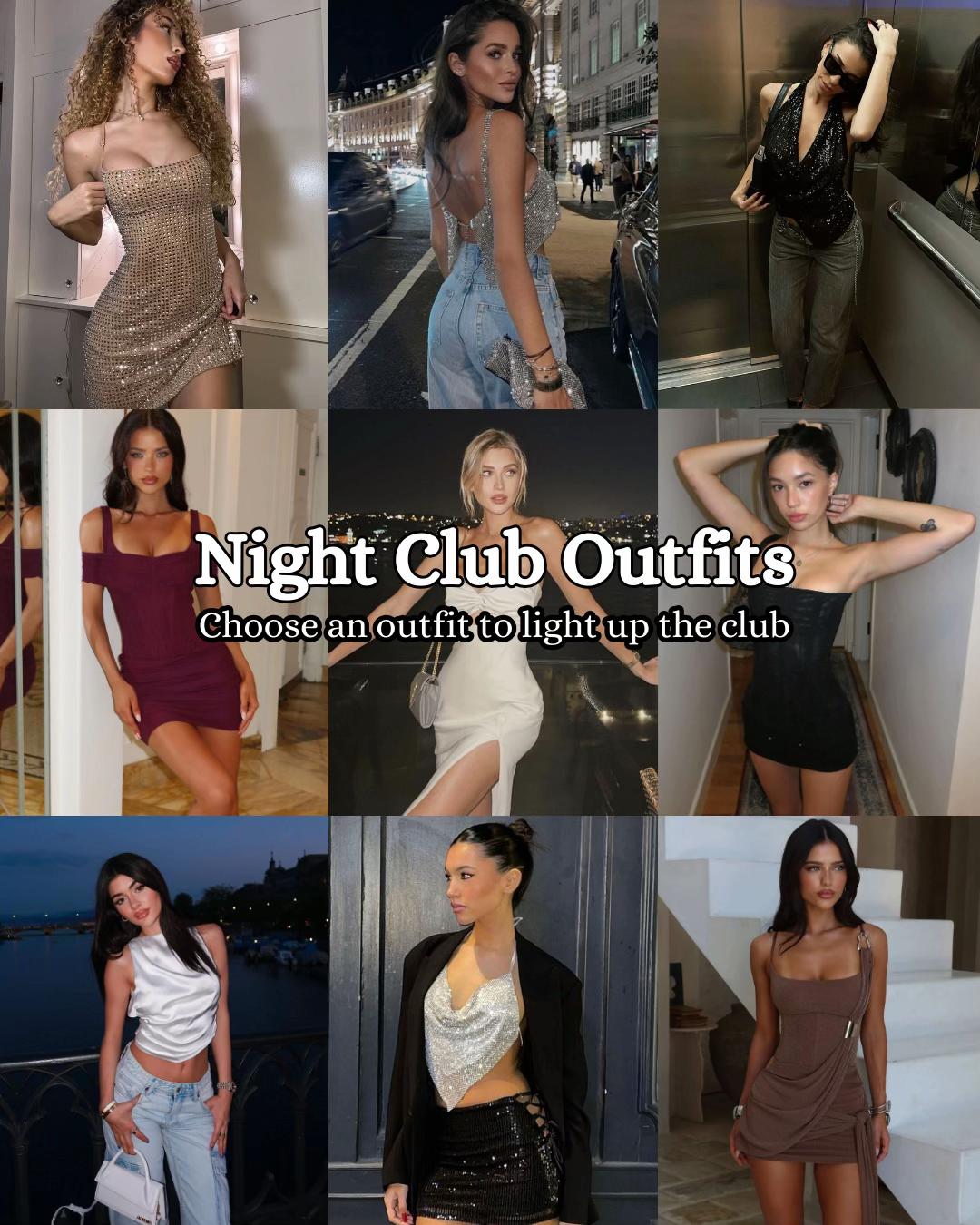 Choose Your Night Club Outfit: Hot, Aesthetic & Trendy Party Looks - Image Idea