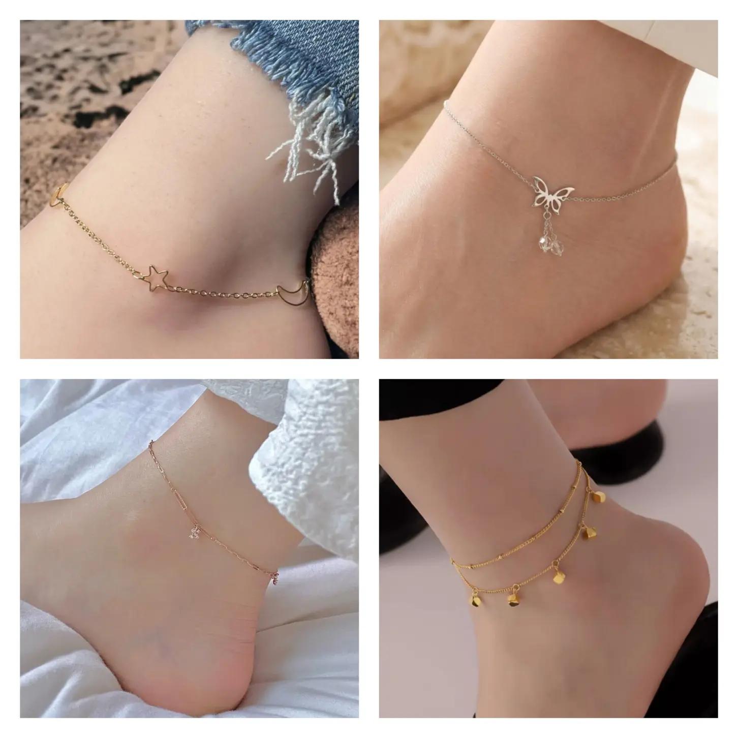 Aesthetic Anklets & Ankle Jewelry: Minimalist & Layered Style Guide - Image Idea