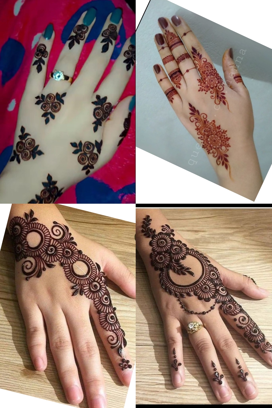Easy Mehndi Designs for Girls | Trendy Front & Back Hand Henna Inspo - Image Idea