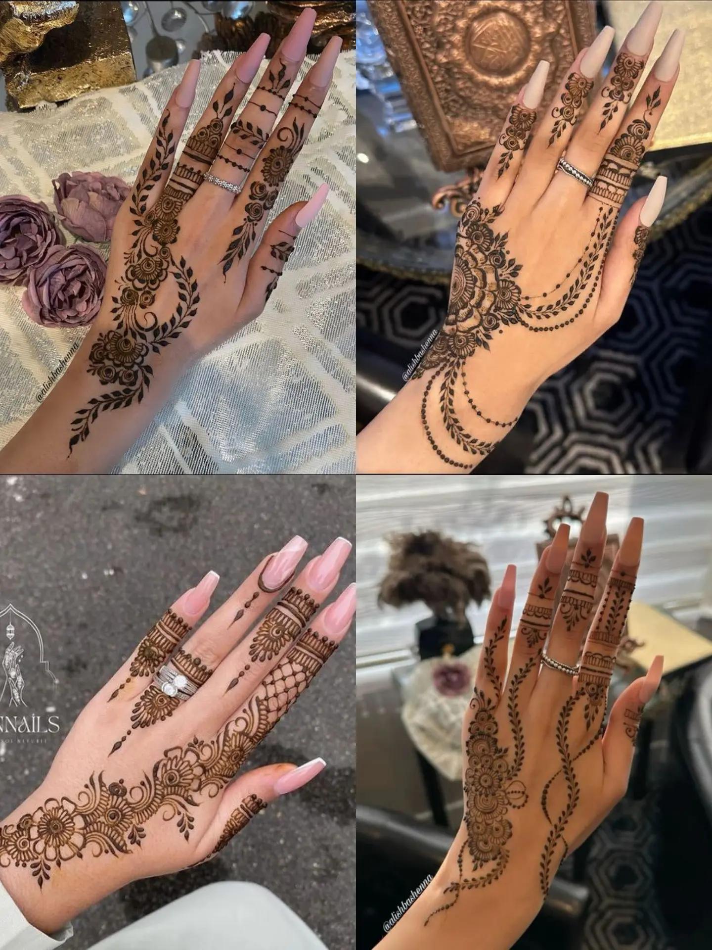 Easy Mehndi Designs for Girls | Trendy Front & Back Hand Henna Inspo - Image Idea