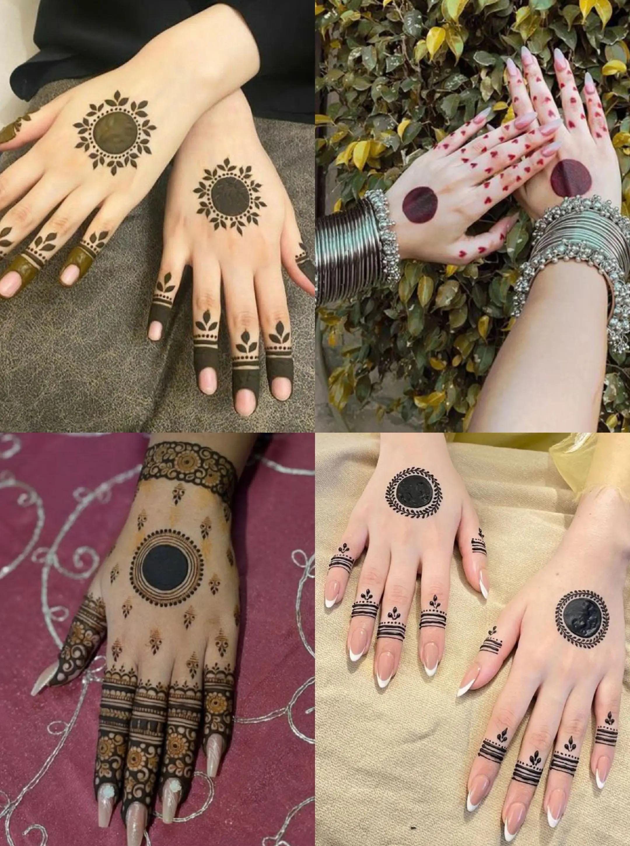 Easy Mehndi Designs for Girls | Trendy Front & Back Hand Henna Inspo - Image Idea
